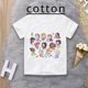 thumbnail image 2 of Ropa de verano unisex para niños, camiseta de princesa con bonitos dibujos animados para niño y niña, estética divertida, cuello redondo, manga corta blanca, 2 of 5