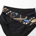 thumbnail image 6 of SELONE Tankini Bathing Suits for Women 2 Piece Bikini Hawaiian Flower Print Conservative Beach Beachwear Fashion Tummy Control Swimsuits Plus Size Bathing Suit for Women Tummy Control Black XXXL, 6 of 6