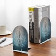 thumbnail image 5 of Lsque Winter Rabbit Printed Wood Bookends,Non-Skid Bookend for Shelves,Heavy Duty Support Bookends,Non-Slip Foam Pads for Office, Home, and Library,1 Pair, 5 of 8