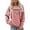 Pink, variant on Womens Sweatshirt 2026 Spring Casual Crewneck Loose Pullover Vintage 1974 Print Long Sleeve Fall Basic Tunic Tops