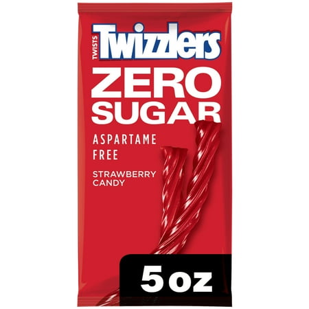 UPC 034000540105 product image for Twizzlers Zero Sugar Twists Strawberry Flavored Licorice Style Candy  Bag 5 oz | upcitemdb.com
