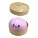 thumbnail image 3 of Juguete sensorial antiestrés con forma de bola de dumpling, divertido y novedoso, suave y adorable, ideal para la oficina o el escritorio. Púrpura, 3 of 9