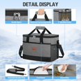 thumbnail image 4 of GPED Soft Cooler Bag, Sided Cooler, 48 Cans Collapsible Cooler, Insulated Ice Chest, Large Leakproof Camping Cooler, Portable Travel Lunch Cooler for Picnic, Beach, Work, Trip, Tailgating, Boat, Gray, 4 of 7
