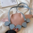 thumbnail image 3 of Dinosaur Shaped Crossbody Bag, Colorblock Stuffed Animal Purse, Cartoon Faux Leather Shoulder Bag, 3 of 5