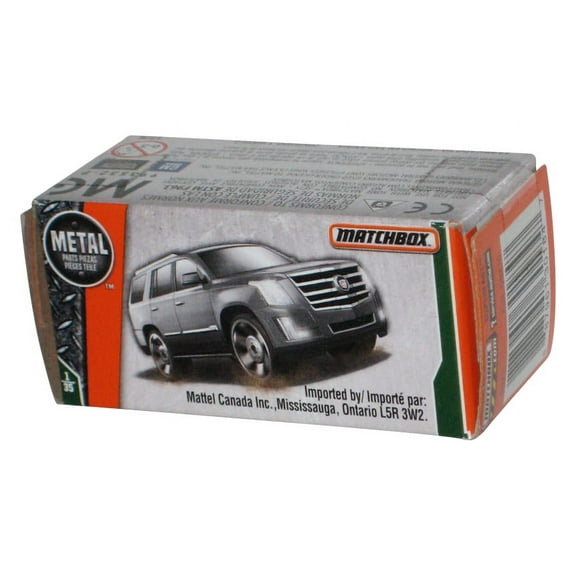 Matchbox Power Grabs Box MBX Road Trip (2018) Silver '15 Cadillac Escalade Car 1/35