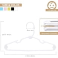 thumbnail image 6 of ACSTEP 40 Pack Kids Hangers Plastic,Toddler Baby Clothes Hangers,11.4 Inch, White, 6 of 7