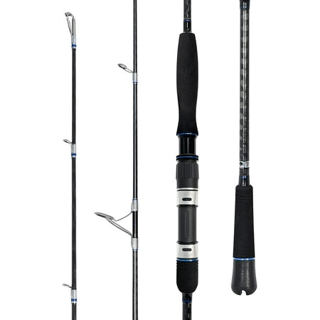 BLUEWING Spinning Rods Fishing Rod 1 Piece Fishing Pole with SIC K-series Guides and Stainless Steel Frame for Inshore Fishing Bottom Fishing Jigging Offshore Fishing 7 0