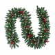 thumbnail image 2 of Christmas Decor Rattan 1.8m 71 Inch With Lights Decorative Rattan Pinecone Red Fruit Mixed Christmas Ornament Artificial Crypto Rattan, 2 of 6