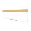 Ghent SPC516A-K 5 ft. x 16 ft. Style A Combination Unit - Porcelain Magnetic Whiteboard and Natural Cork Tackboard