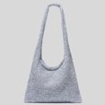 thumbnail image 2 of Bolso de hombro brillante para mujer, Bolso de punto informales, monederos plegables a la moda para chica, 2 of 8