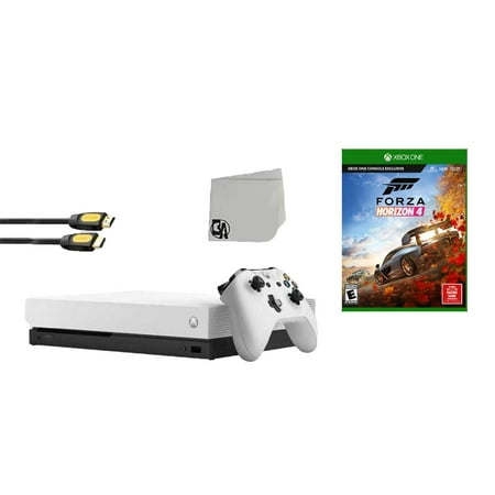 Microsoft Xbox One X 1TB Gaming Console White with Forza Horizon 4 BOLT AXTION Bundle Used