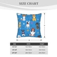 thumbnail image 4 of Bingfone Cute Dogs Linen Throw Pillow Covers Cushion Case Pocket Button Vintage Farmhouse Pillowcase for Sofa Couch Bed 20"x20", 4 of 9