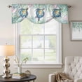 thumbnail image 6 of Summer Sea Turtle Tie Up Valances Curtain, Adjustable Kitchen Nautical Coastal Ocean Watercolor Turtle Coral Valances for Windows Decor, Rod Pocket Short Curtains Set for Bedroom/Bathroom, 42"x18", 6 of 9