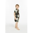 thumbnail image 5 of Hawaii Hangover Boy Aloha Luau Shirt Cabana Set in Wispy Cereus Black, 5 of 5