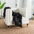 thumbnail image 1 of Safavieh Faux Fur Alexi 20" x 80" Solid Bed Throw Runner, 1 of 4