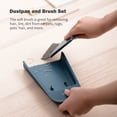 thumbnail image 3 of Dustpan and Brush Set Soft Bristles Brush Window Squeegee Mini Hand Broom Lightweight Clean Brush, 3 of 8