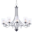 thumbnail image 1 of Maxim 30267CLFTSN Mod 9-Light Chandelier, Satin Nickel, 1 of 1