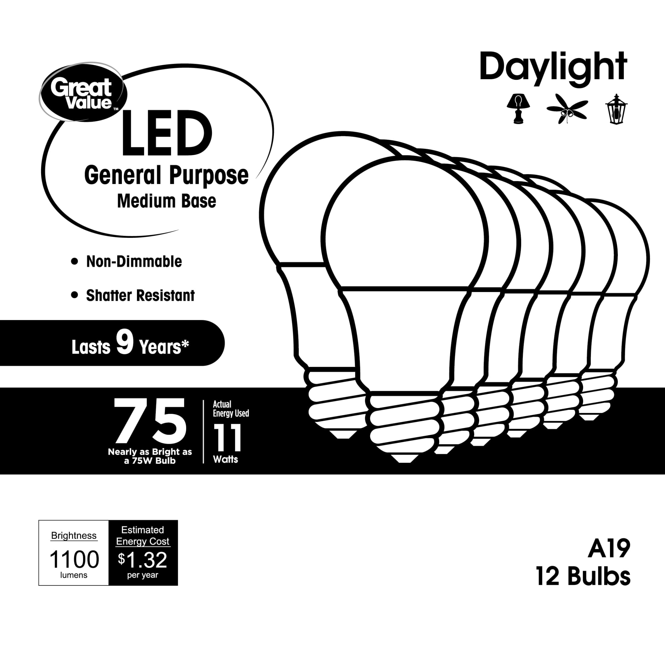 GV 75W 9YR DL 12PK