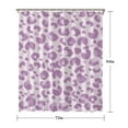 thumbnail image 5 of Pink and Purple Of Leopard Print Shower Curtain 72"x84" ,Bathroom Decorative Shower Curtains Set with 12 Hooks,Modern Waterproof Washable Shower Curtain, 5 of 6