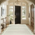 thumbnail image 5 of Wonnitar 5'x7' Scalloped Area Rug for Living Room, Washable Striped Bedroom Rug, Beige Wavy Rug for Dining Room, Nursery, Home Office, Non Slip Soft Low Pile Stain Resistant, 5 of 8