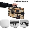 thumbnail image 5 of HELLHERO Cats Dustproof Travel Iron Organizer Polyester (11.8x6.69x5.5 In), Bag Only, 5 of 6