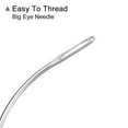 thumbnail image 4 of Uxcell 50Pcs Agujas Curvas de 3" Tipo C para Tejer, Hacer Pelucas, Tapicería, Ojo Grande para Alfombra, Cuero, Lona, 4 of 5