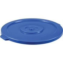 Global Industrial Plastic Trash Can Lid - 32 Gallon Blue