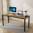 thumbnail image 3 of SOGES 63 inches Gaming Desk Writing Desk Workstation Office Desk Rustic Brown, 3 of 6