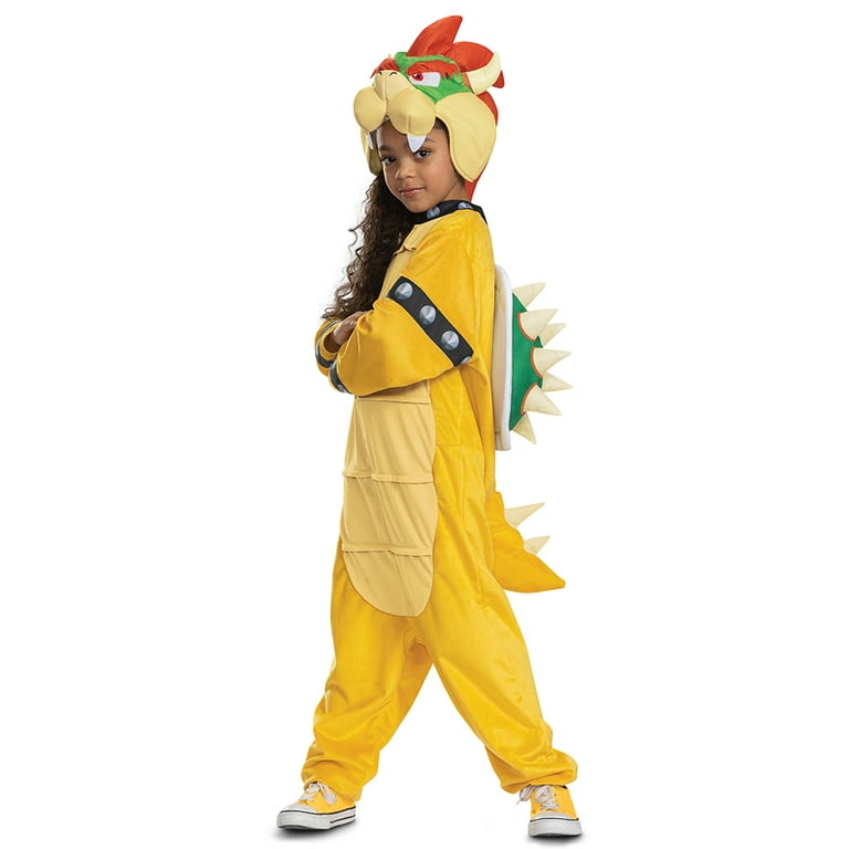 Disguise Licensed Nintendo Bowser Hooded Jumpsuit Child Unisex Costume  146399