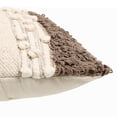 thumbnail image 4 of · REDEARTH · Boho Textured Throw Pillow Cases -Woven Tufted Decorative Farmhouse Cushion Covers Set for Couch - Sofa - Bed - Chair - Dining - Patio - Outdoor - 100% Cotton (18x18 ; Natural) Pack of 2, 4 of 7