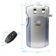 thumbnail image 1 of Wf-018 WF-018  Remote Control Lock Security Invisible Keyless Door Entry Intelligent Lock Zinc Alloy Metal with 4 Remote Keys Smart Home Villa Office Access Control, 1 of 7