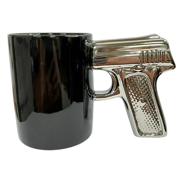 Tazas de Bebidas Calientes Taza de Cerámica de Moda de Pistola Popular, Regalo Personalizado para Bebidas Calientes Y Frías, Diseño a Prueba de Fugas Tropicales, Durable para Uso Diario, Presente Eleg