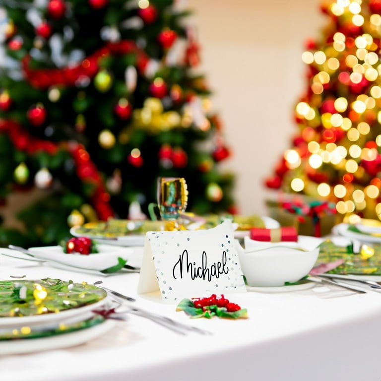 Dinner Table Blank Name Card Place Setting Centerpiece Wedding Party Event Decor Dinner Table Blank Name Card Place Setting Centerpiece Wedding Party Event Decor