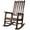 Brown#93, variant on Patio Furniture Wooden Oversized Porch Rocker Chair With Wide Seat and Tall Backrest,High Back Smooth Rocking Chairs for Outdoor & Indoor ,brown color,Patio Chairs