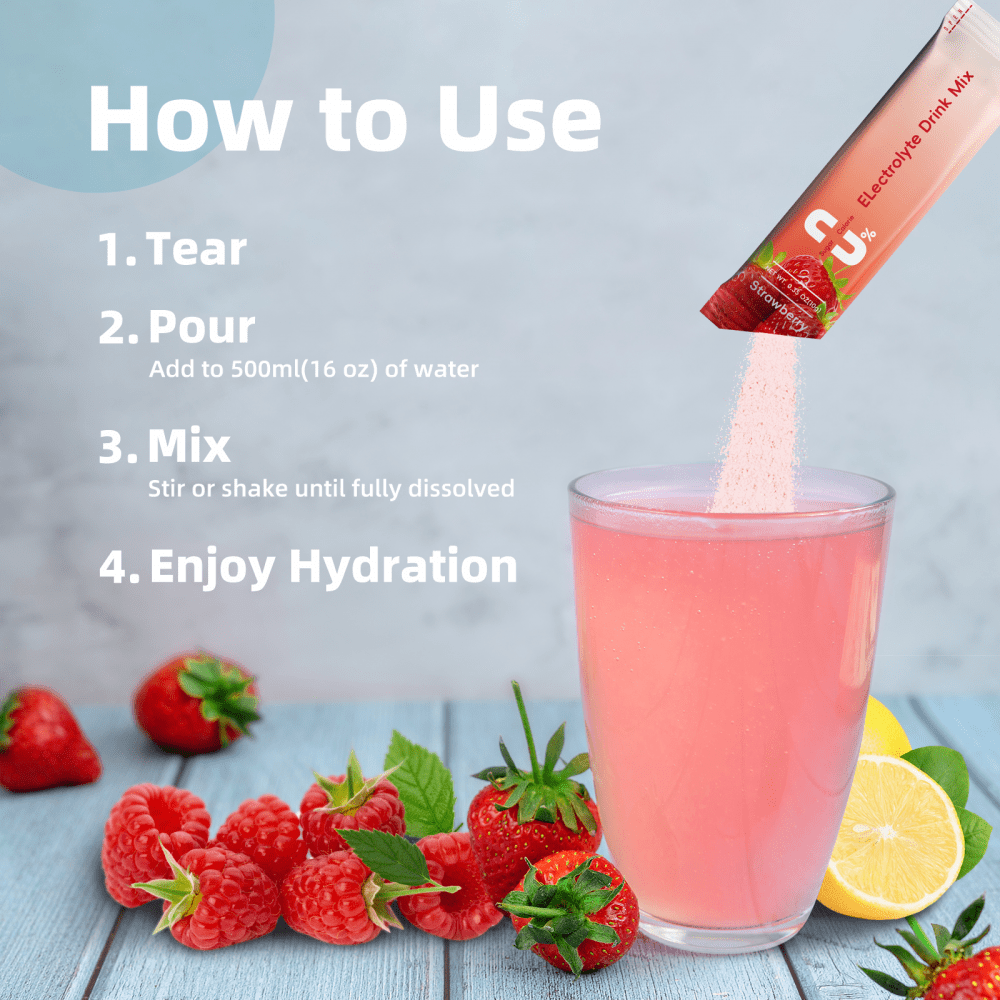 Electrolyte Powder Drink Mix - Electrolytes Powder Packets - Sugar Free & 0 Calorie - Organic Fruit Liquid Daily Hydrate Packets for Dehydration Relief and Rehydration, Variety 32 Pack