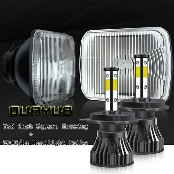 Pair 5X7 7X6" LED Headlights for Ford Super Duty Truck F550 F600 F650 F700 F750