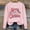 Pink, variant on asdoklhq Christmas Shirts for Women Christmas Printed Crew Neck Long Sleeve Pullover Hoodie Gray 2X