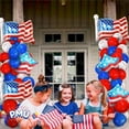 thumbnail image 2 of PMU 25 inch Patriotic American flag Balloon, 4th of July Balloons, Independence Day Decorations, Patriotic Decorations,USA Mylar Balloons, Red White Blue Pkg/5, 2 of 6