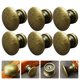 thumbnail image 3 of Perillas de Aleación de zinc PENGJTMXG 6 piezas manijas redondas antiguas para tocador tiradores de bronce para cajones, 3 of 4
