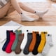 thumbnail image 4 of Jumpingount 1 par de calcetines de algodón a la moda para mujer, cómodos, suaves, lavables, reutilizables, para el hogar y la escuela, calcetines Accesorios de calzado Blanco, 4 of 6