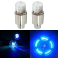 thumbnail image 5 of Tekuisi 2PCS Wheel Tire Tyre Air Valve Stem LED Light Covers Nighttime Eye-catching Decorative Lights Auto Accessories, 5 of 6