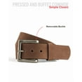 thumbnail image 3 of First Mfg Co - Leather Belt for Men, Work Belt for Men Heavy Duty, Daily Wear for Jeans Pants, Top Notch Material Perfect Fit (Brown B16001-60), 3 of 4