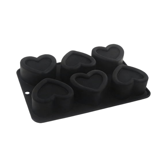 TIELUTT 6 Cavity DIY Silicone Round Chocolate Cake Square Scented Small Foil Pans 3 Baking Kits for Adults Small round Baking Pans Toaster Oven 9x13 Pan Candy compatible with Machine Candy Bulk Choco