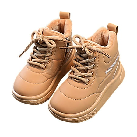 

RUICUW Boys And Girls Mesh Lace Shoes Fashion Mesh Lace Boots Non Slip Breathable Boots 6-7 Years