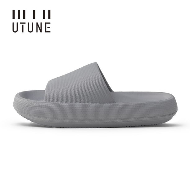 Sandalias UTUNE de 4,5 CM para hombre y mujer, suela gruesa, plataforma interior suave, zapatos para casa, baño, casa, verano, sandalias antideslizantes de EVA Qiuyongming unisex