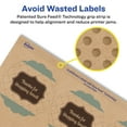 thumbnail image 5 of Avery Kraft Brown Round Scalloped Labels, 2.5" Diameter, 450 Labels, 5 of 9