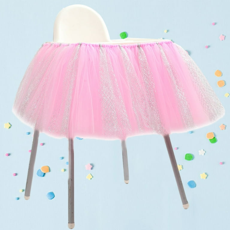 Pink tutu chair clearance skirt