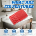 thumbnail image 4 of AUQ Wash Gags for Body,Soft Comfortable Yarn Layer Hand Towels,Even Neat Loop Construction Hand Towel,Red,29.53*13.78*0.39in, 4 of 7