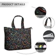 thumbnail image 2 of Educational Wall Science Lover Inspired Travel Tote Bag Lightweight Weekender Bag with Chemistry, Physics, Technology Graphics for Business Weekend Use, 2 of 5