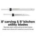 thumbnail image 4 of Hamilton Beach Electric Knife Set, 8 in. Carving Knife & 5 in. Utility Blades, for Kitchen, with Storage Case, Black, 4 of 11